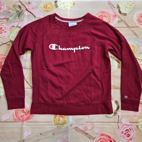 Champion Tops - Champion red crew neck